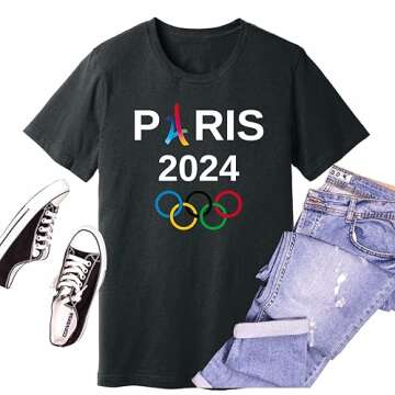 Olympic Games 2024 Shirt with Eiffel Tower Design