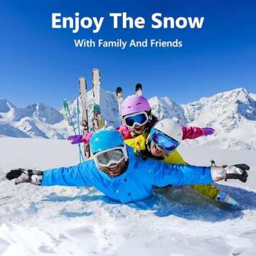 Winter Ski Gloves - Waterproof & Warm for Family Fun