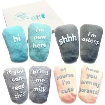 Funny Baby Socks Gift Set
