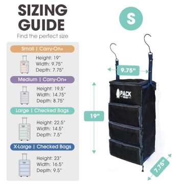 Pack Gear Hanging Carry-On Organizer - Travel Essential