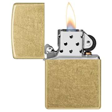 Zippo Street Brass Classic Pocket Lighter