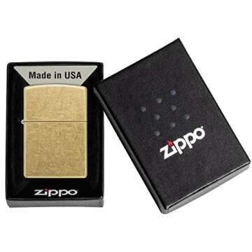 Zippo Street Brass Classic Pocket Lighter