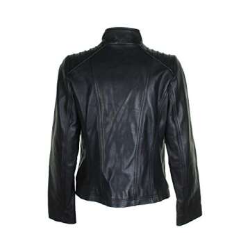 MICHAEL Michael Kors Women's Black Leather Jacket (S)