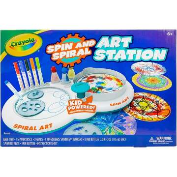 Crayola Spin & Spiral Art Station - Creative DIY Crafts for Kids