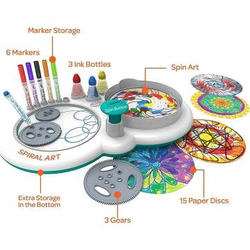 Crayola Spin & Spiral Art Station for Kids' Creativity