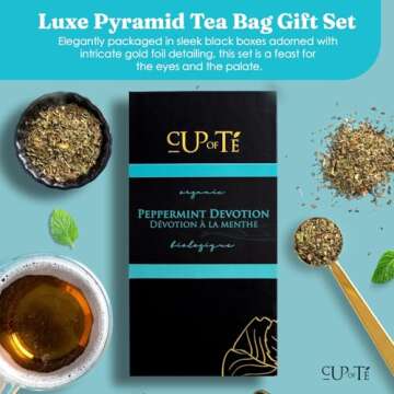 Gourmet Earl Grey Pyramid Tea Bag Gift Set – 84 Count