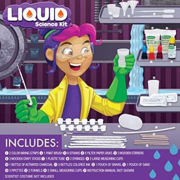 Crayola Liquid Science Kit for Kids, Water Experiments, Educational Toy, Gift for Kids, 7, 8, 9,10