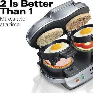 Hamilton Beach Breakfast Sandwich Maker with Timer