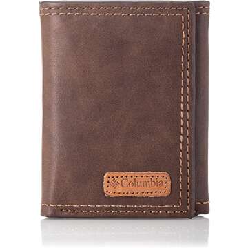 Columbia Trifold Wallet Brown