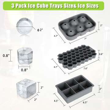 Silicone Ice Trays 3-Pack