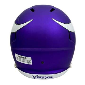 NFL Minnesota Vikings Riddell Full Size Replica Speed Helmet, Medium, Purple, One Size