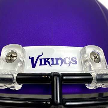 NFL Minnesota Vikings Riddell Full Size Replica Speed Helmet, Medium, Purple, One Size