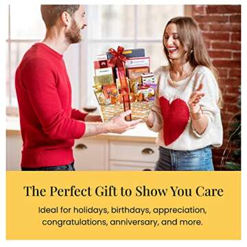 Broadway Basketeers Gourmet Gift Basket Snack Gifts for Women, Men, Families, College – Delivery for Valentines Day, Appreciation, Thank You, Congratulations, Corporate, Get Well Soon Care Package