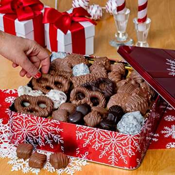 Delightful Holiday Chocolate Gift Basket - 2+ lbs of Treats!