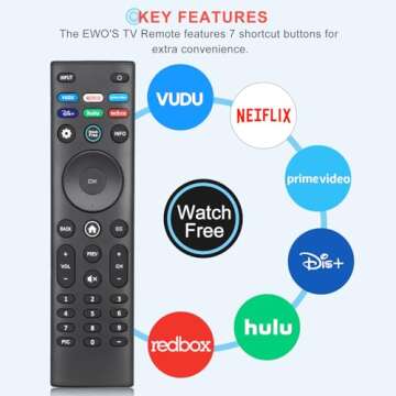 VIZIO Smart TV Universal Remote Control XRT140 53