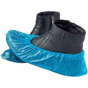 Shoe Covers Disposable 1000 PCS (500 Pairs) Reusable Boot Covers Waterproof, Durable for Real Estate, Travel, Construction, Workplace, Medical