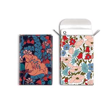 Galison Liberty Floral Playing Card Set from 2 Standard Size Playing Card Decks with Unique Floral Artwork, Sturdy Exterior Drawer Box with Foil-Stamped Art, Perfect Addition to Game Night!