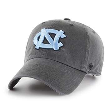 '47 NCAA North Carolina Tar Heels Clean Up Adjustable Hat, One Size, Charcoal