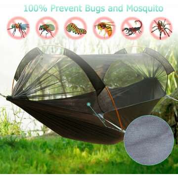 Lightweight 2-Person Hammock with Mosquito Net