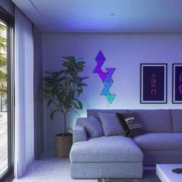 Smart RGBW LED Wall Lights - Nanoleaf Shapes Kit