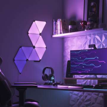 Smart RGBW LED Wall Lights - Nanoleaf Shapes Kit