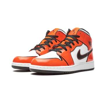 Nike Jordan Youth Air 1 Mid Gs Edge Glow Cv4611 100 Size