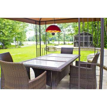 Energ+ Infrared Outdoor Hanging Heater - Red