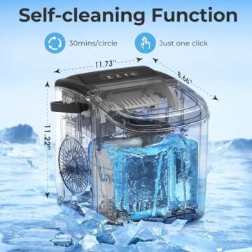 Portable Ice Maker Machine - 26.5Lbs/24H Capacity