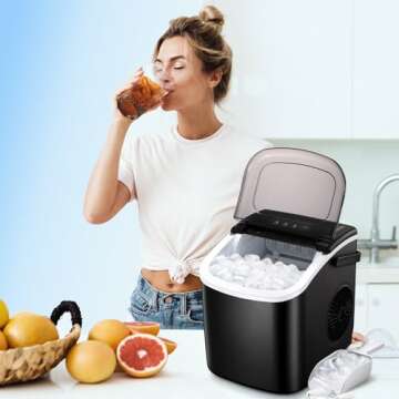 Portable Ice Maker Machine - 26.5Lbs/24H Capacity