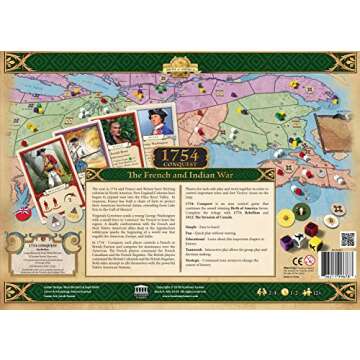 Academy Games | 1754 Conquest: The French and Indian War | Board Game | 2-4 Players