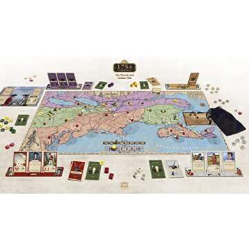 Academy Games | 1754 Conquest: The French and Indian War | Board Game | 2-4 Players