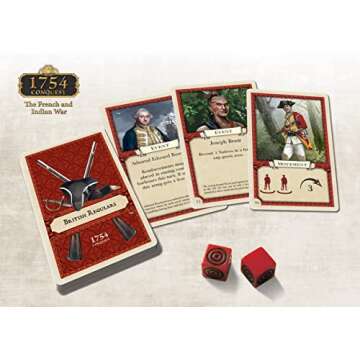 Academy Games | 1754 Conquest: The French and Indian War | Board Game | 2-4 Players