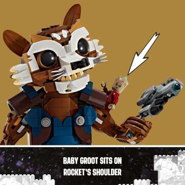 LEGO Marvel Rocket & Baby Groot Minifigure Set