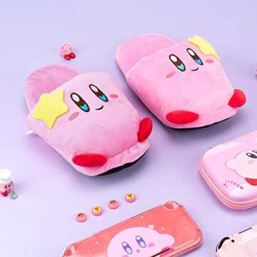 Pink Puff Ball Anime Slippers for Women