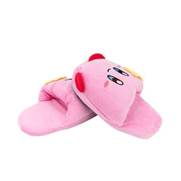 Pink Puff Ball Anime Slippers for Women