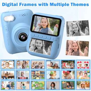 Hangrui Kids Camera Instant Print - Toddler Camera for Creative Exploration Ideal Kids Digital Camera, Birthday Gift for 3-12 Year Old Girls Boys, Fun Toy for Ages 3-12 with 32GB Card