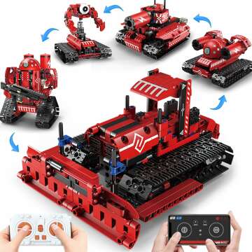 5-in-1 STEM Car & Robot Building Set for Kids