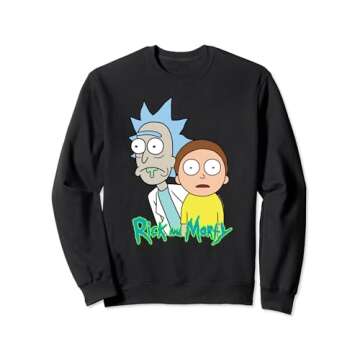 Rick & Morty Rick and Morty Stunned Sweatshirt Sweatshirt