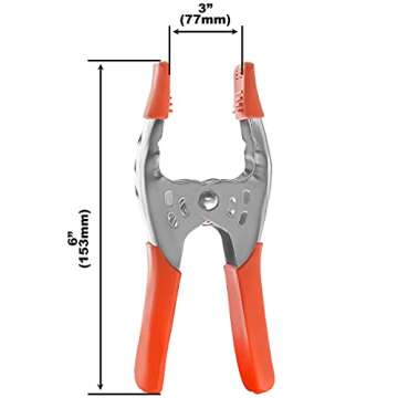 Online Best Service 8 Pack Lot - 6" inch Clamp Large Heavy Duty Spring Metal - 2.5 inch Jaw opening