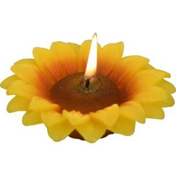 Lucky Flower Sunflower Birthday Candles for Parties & Weddings