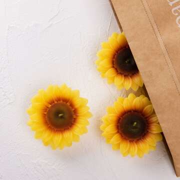 Sunflower Birthday Candles for Parties & Weddings