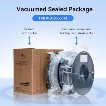 Creality 2kg PLA Filament Bundle for 3D Printing