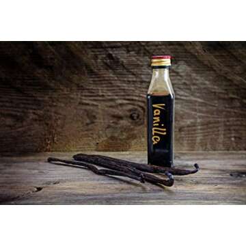 5 Organic Madagascar Vanilla Beans - Whole Extract Grade B Pods for Baking, Homemade Extract, Brewing, Coffee, Cooking