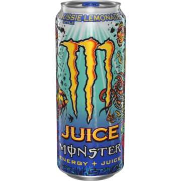 Monster Energy Juice Aussie Style Lemonade, Energy + Juice, 16 Oz (Pack of 15)