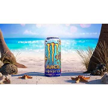 Monster Energy Juice Aussie Style Lemonade, Energy + Juice, 16 Oz (Pack of 15)