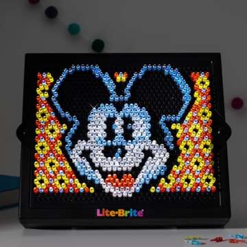 Lite Brite Super Bright HD, Disney Edition - Creative Retro Light-Up Screen – Educational Play for Children, Enhances Creativity, Gift for Boys and Girls Ages 6+