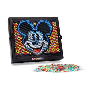 Lite Brite Super Bright HD, Disney Edition - Creative Retro Light-Up Screen – Educational Play for Children, Enhances Creativity, Gift for Boys and Girls Ages 6+