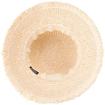 Hurley Women's Straw Hat - Kalani Lifeguard Straw Sun Hat, Size One Size, Khaki