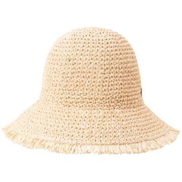 Hurley Women's Straw Hat - Kalani Lifeguard Straw Sun Hat, Size One Size, Khaki