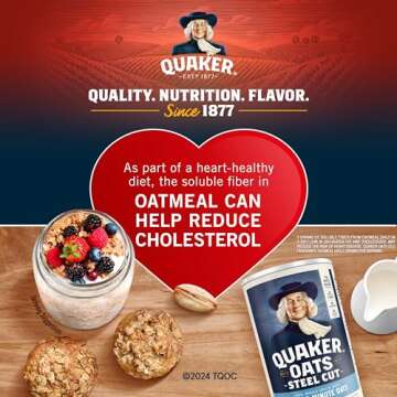 Quaker Quick 1-Minute Oatmeal, Non GMO Project Verified, 2.5 Pound (Pack of 2)